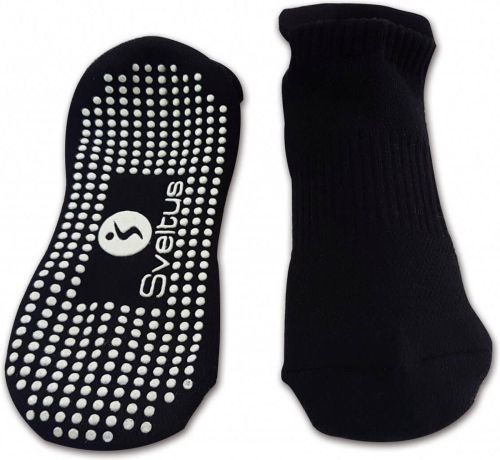 Sveltus Chaussettes de Yoga Anti-dérapantes Noir Taille M (39-40)