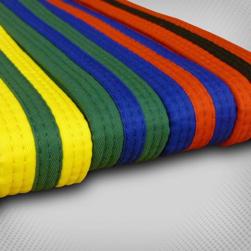 Taekwondo-banden JC | Maat 320 | Blauw/Rood