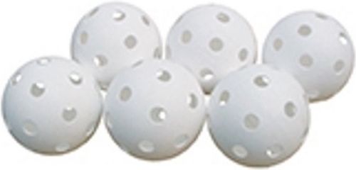 Megaform Set de 6 balles de hockey sur gazon blanc