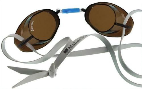 Lunettes de natation Malmsten classiques, antibuée, marron