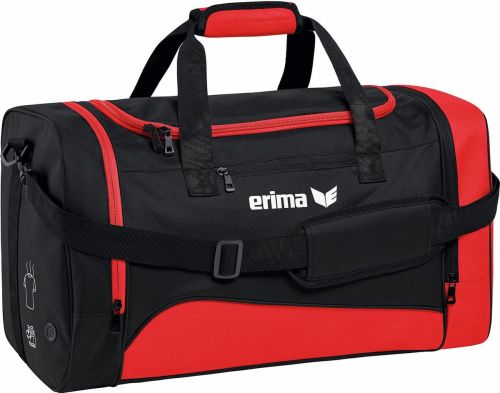 Sac de sport Erima Club 1900 2.0 (S) avec poches latérales - Rouge/Noir | Taille : S