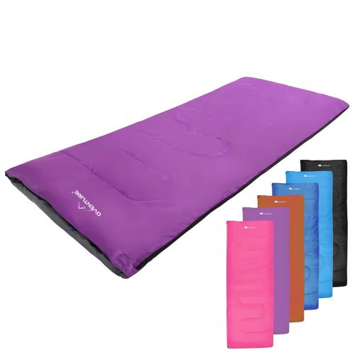 Oventure SleepPlus - violet | Sac de couchage 3 saisons | Confortable jusquà 8 °C | Pour le camping, lhébergement et les festivals