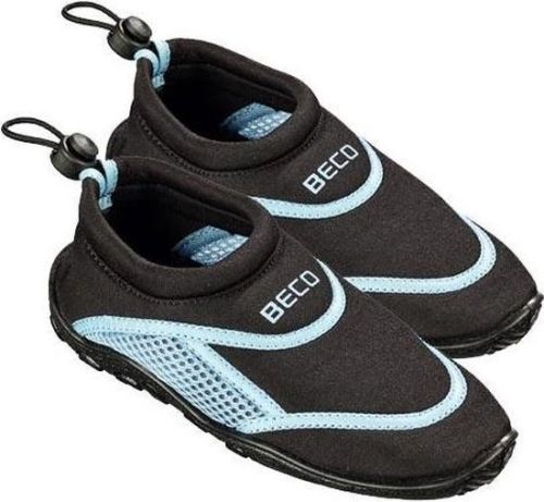 Chaussures deau en néoprène BECO pour enfants, noir/bleu clair, taille 27