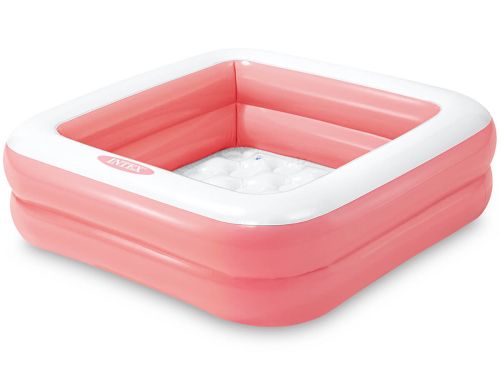 Piscine gonflable carrée rose