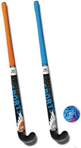 Ensemble de hockey 3 pièces orange/bleu 34 pouces