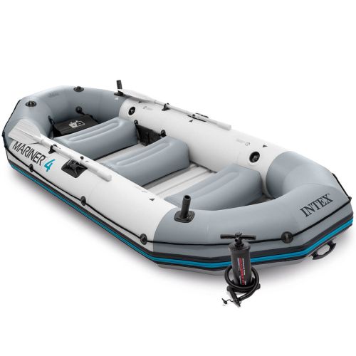 Intex Mariner 4 Set | Bateau gonflable à fond dur pour 4 personnes