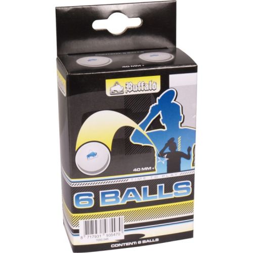 Balles de tennis de table Buffalo 3* Competition 6pcs. Sans celluloïd