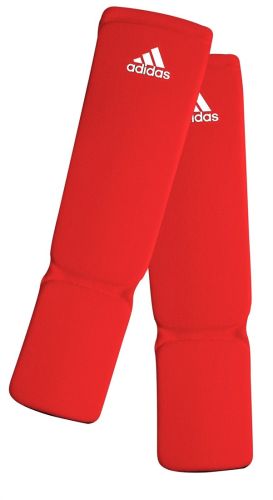 Adidas - Protège-tibias élastiques - Rouge - M