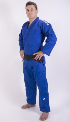 Combinaison de judo Adidas Champion IJF 180cm - Bleu