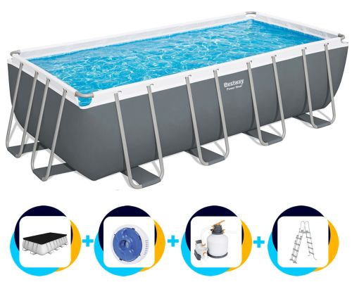 Bestway piscine 488 x 244 x 122 cm | Rectangulaire Power Steel