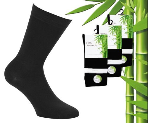 Chaussettes en bambou noires - Taille 35/38