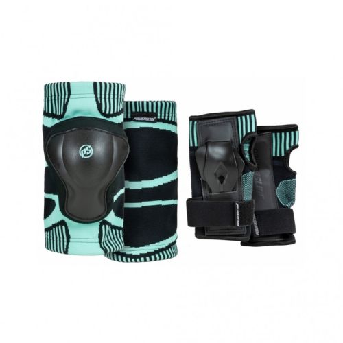 Combinaison de protection des mains Powerslide Femme - Vert Bleu