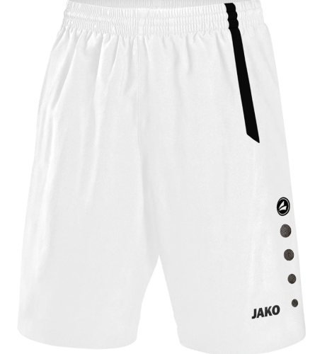 JAKO Pantalon de sport Turin | blanc/noir | Size : 164