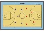 Sportec Coachbord Basketbal Magnétique 46 X 30 cm