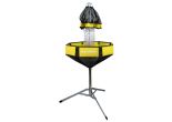 Cible de disc golf portable - Jaune