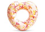 Donut gonflable en forme de cœur saupoudré
