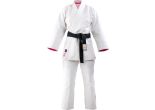 Combinaison de judo Nihon Meiyo Lady Gi | blanc-rose | (Taille : 140)