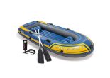 Intex Challenger 3 Set | Bateau gonflable 3 personnes incluant des pagaies et une pompe