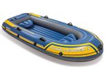 Intex Challenger 3 Set | Bateau gonflable 3 personnes incluant des pagaies et une pompe