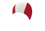 Bonnet de bain homme BECO, polyester, rouge/blanc/rouge
