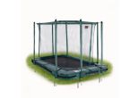 Filet de sécurité Avyna Pro-Line avec poteaux pour trampoline enterré 340 x 240 cm