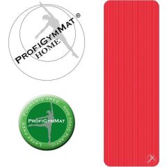 eSam® TS Tapis de fitness - 180 cm de long x 60 de large x 1 CM d'épaisseur - Rouge - 110 kg/m³