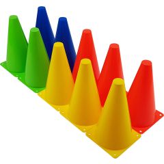 Set de cônes d'entraînement Tunturi, 10pcs, 23cm, Multicolor