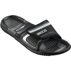 Beco Bathing Slippers With Velcro Black Unisex Size 37