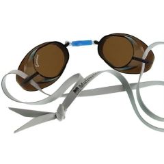 Lunettes de natation Malmsten classiques, antibuée, marron