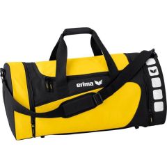 Sac de sport Erima Club 5 (L) avec poches latérales - Jaune/Noir | Taille : L