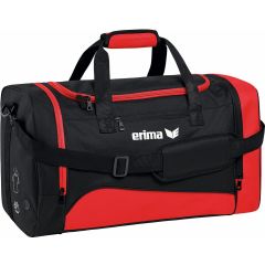 Sac de sport Erima Club 1900 2.0 (S) avec poches latérales - Rouge/Noir | Taille : S