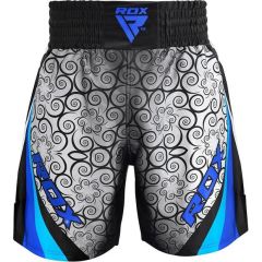 BSS Boxing Training Shorts Satin R2 - Bleu