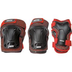 skate protection set Ventilation junior red mt S 6-piece