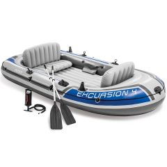 Bateau pneumatique Intex Excursion 4 | 4 personnes | Extra large