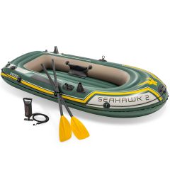 Intex Seahawk 2 Set | Bateau gonflable deux personnes avec pagaies et pompe