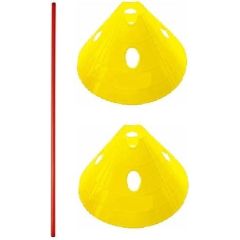 Sportec Jumpset Ii - Perche sportive et 2 ballons de marquage 3 hauteurs