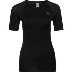 Chemise Thermo Femme Odlo Bl Top Crew Neck S/S Performance Light - Noir - Taille L