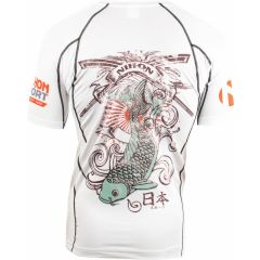 Nihon Thermo Shirt Rashguard Samurai Hommes Blanc Taille S