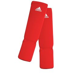 Adidas - Protège-tibias élastiques - Rouge - M