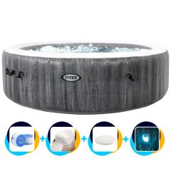 Intex jacuzzi gonflable Greywood Deluxe 4 personnes