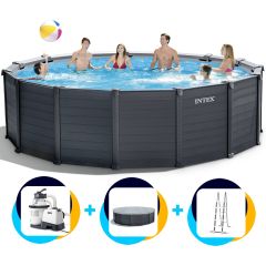 Piscine Intex Graphite Panneau 478 x 124 cm | Rond