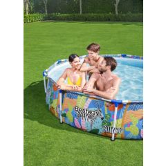 Bestway pool steel pro round jungle - 305 cm