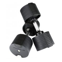 Finnlo Smartlock Dumbell Set - Noir/Gris 