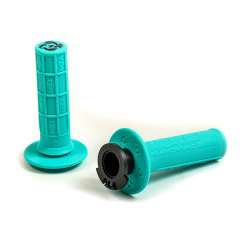 TORC1 RACING Defy MX Lock On Soft 2-Stroke/Mini Bike Grip System - Half Waffle - COULEUR : VERT MINT