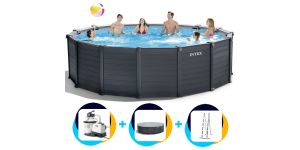 Piscine Intex Graphite Panneau 478 x 124 cm | Rond