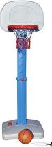 Jeu de basket-ball d'extérieur Deluxe 146-178 cm bleu/blanc 4 pièces