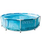 Piscine ronde Intex 305 x 76 | Beachside Metal Frame avec filtre pompe