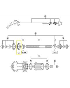 Stofring Shimano Ultegra WH-R501/RS20 Etc