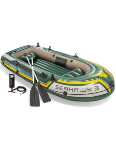 Intex Seahawk 3 Set | Bateau pneumatique pour trois personnes avec rames et pompe