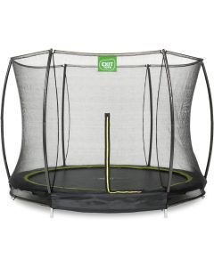 EXIT Silhouette trampoline enterré ø244cm avec filet de sécurité - noir